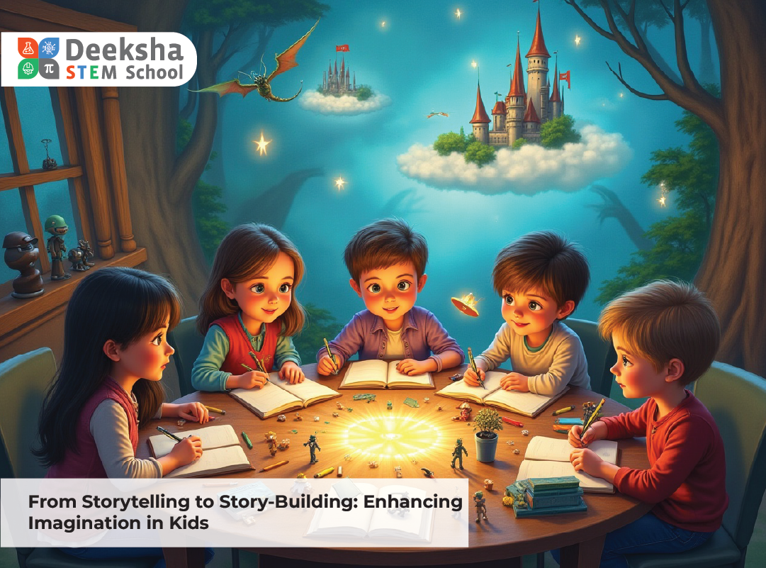 From Storytelling to Story-Building: Enhancing Imagination in Kids