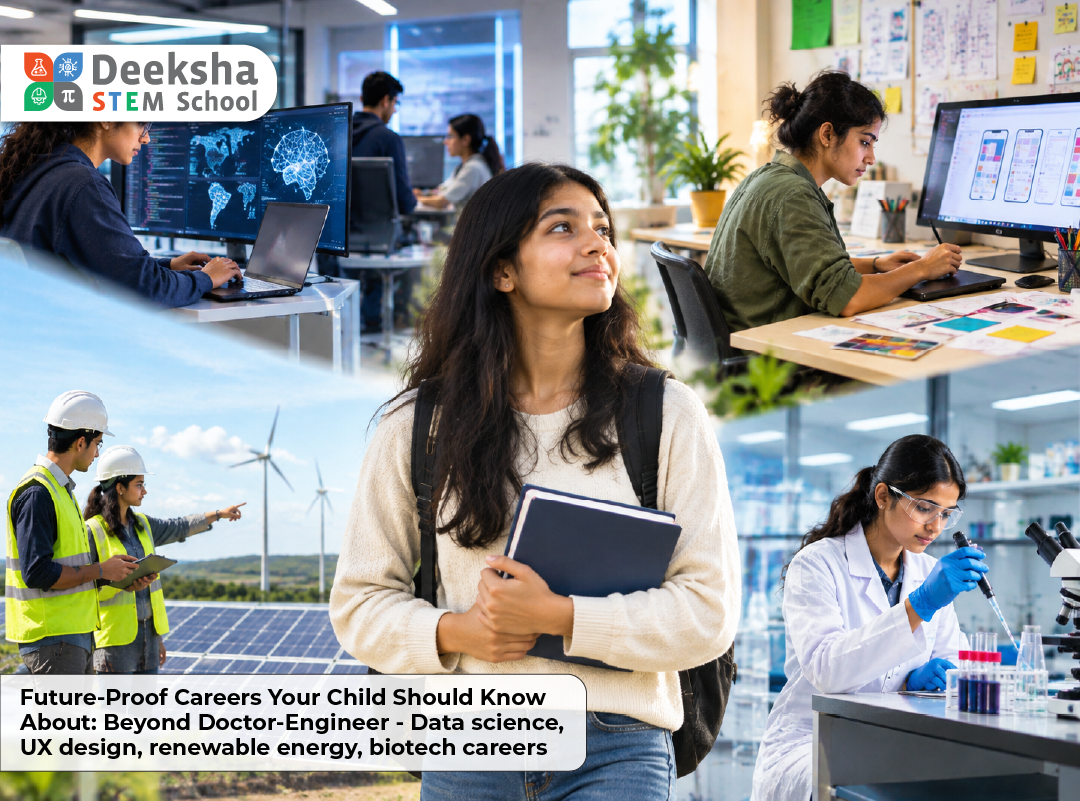 Future-Proof Careers Your Child Should Know About Beyond Doctor-Engineer - Data science, UX design, renewable energy, biotech careers