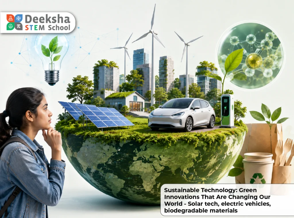 Sustainable Technology Green Innovations That Are Changing Our World - Solar tech, electric vehicles, biodegradable materials