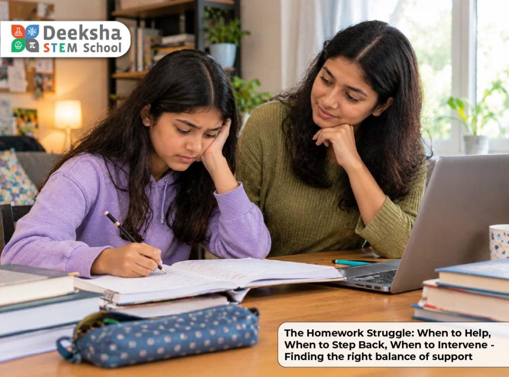 The Homework Struggle When to Help, When to Step Back, When to Intervene - Finding the right balance of support